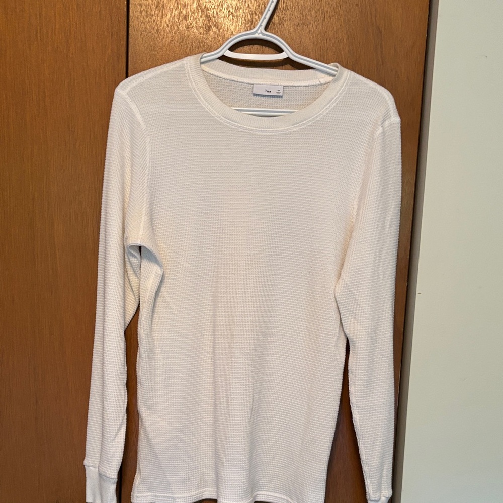 TNA Ivory Thermal Knit Top